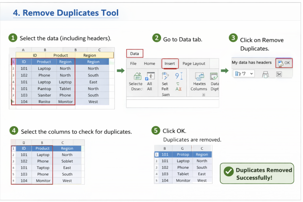Duplicates in Excel